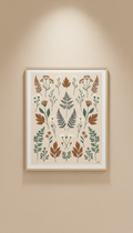 French Botanical Poster with Vintage Patina